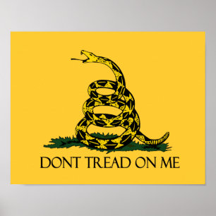 Dont Tread on Me Gadsden Flag Historische Militair Poster