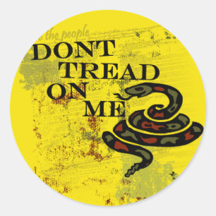 Dont Tread on Me Gadsden Flag/Symbool Ronde Sticker