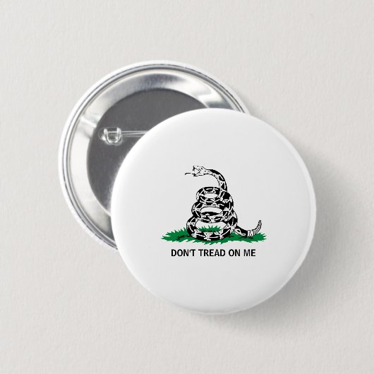 Dont Tread On Me  Ronde Button 5,7 Cm (Voorkant /achterkant)