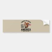 Don't Tread On Me Squirrel Liberty Justice beroemd Bumpersticker (Voorkant)