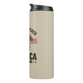 Don't Tread On Me Squirrel Liberty Justice beroemd Thermosbeker (Geroteerd rechts)