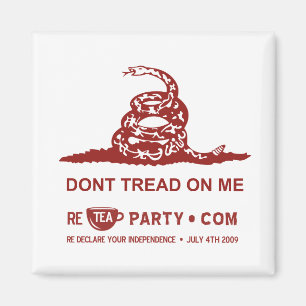 Dont Tread on Me Tea Party Magnet Magneet