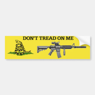DONT TREAD OP ME AR15 ONDERSTEUNT UW TWEEDE AMENDE BUMPERSTICKER
