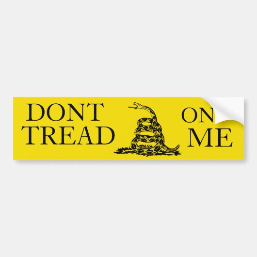 DONT TREAD OP ME bumpersticker (Voorkant)