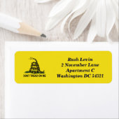 Dont Tread Op Me Gadsden Vlag Custom Etiket (Insitu)