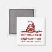 Dont Tread Op Me Tea Party Magneet (Voorkant / Achterkant)