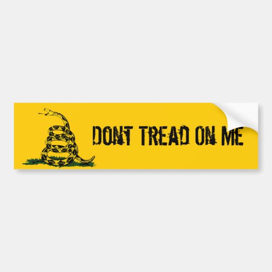 Dont Tread Op MeGadsden Bumpersticker (Voorkant)
