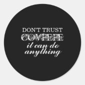 Dont Trust Covfefe Izable  Ronde Sticker (Voorkant)