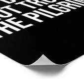 Don't Trust The Lgrims - Thanksgiving Native Ameri Poster (Hoek)