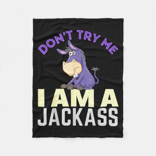 Don't Try Me I Am A Jack Funny Halloween Costume  Fleece Deken (Voorkant)
