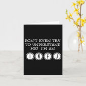 Dont Try To Understand Me Im An Infj  Kaart (Gele Bloem)