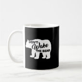 Don't Wake The Bear Funny Bear Silhouette Graphic  Koffiemok (Links)