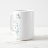 Don't Wanna - mignon Alien Monster Tantrum Mug (Devant gauche)