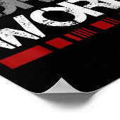 Don't Wish Work For It Great To Insre Motivate  Poster (Hoek)