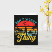 Don't Worry About A Thing Jamaican Rasta Reggae Fu Kaart (Gele Bloem)