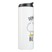 Don't Worry, Be Capy. Capybara Orange Unbothered Thermosbeker (Gedraaid links)