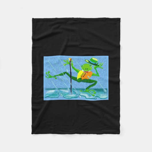 Dont Worry Be Hoppy Toddler  Fleece Deken (Voorkant)