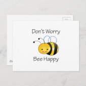 DONT WORRY BEE HAPPY BRIEFKAART (Voorkant / Achterkant)