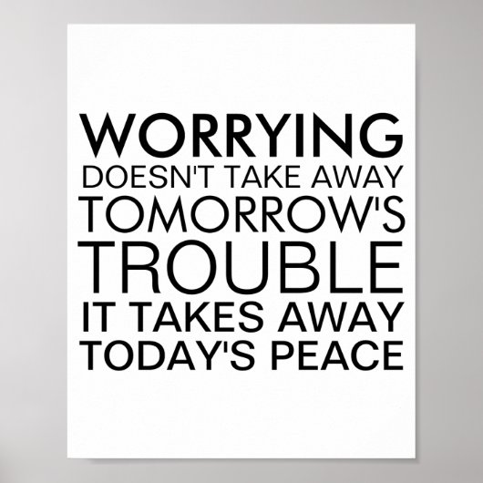 Dont Worry Sitive Message  Poster (Voorkant)