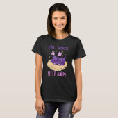 Don't Worry Sleep Happy! Pajamas with cute moose s T-shirt (Voorkant volledig)