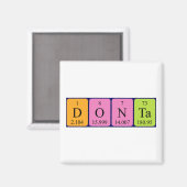 Donta periodiek table name magnet magneet (Voorkant / Achterkant)