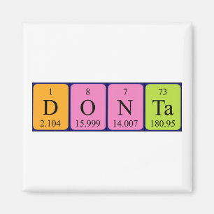 Donta periodiek table name magnet magneet