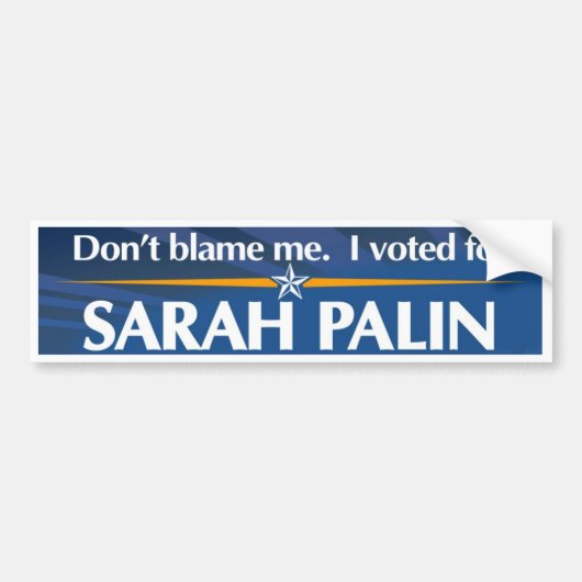 DontBlameMe Bumpersticker (Voorkant)