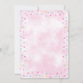 Donut 1e verjaardag van de uitnodiging van het mei (Achterkant)