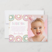 Donut 1er anniversaire Appartement Carte de remerc (Devant)