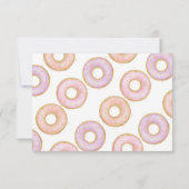 Donut 1er anniversaire Appartement Carte de remerc (Dos)