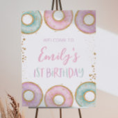 Donut 1er anniversaire de fête Poster d'Affiche de