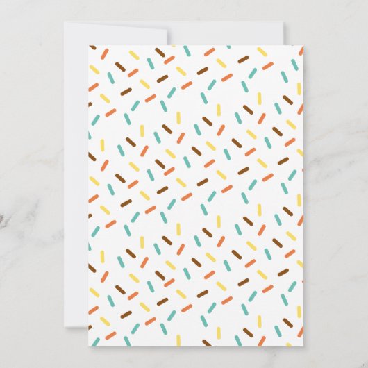 Donut 1er anniversaire Invitation (Dos)