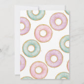 Donut 1er Anniversaire Invitation Donut Grow Up Aq (Dos)