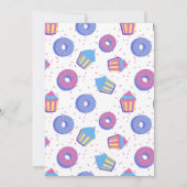 Donut 1er anniversaire invitation garçon (Dos)