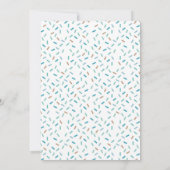 Donut 1st Birthday Uitnodiging (Achterkant)