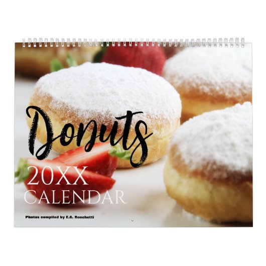 Donut 2025 Calendrier mural Cadeau Dougnnut (Protection)