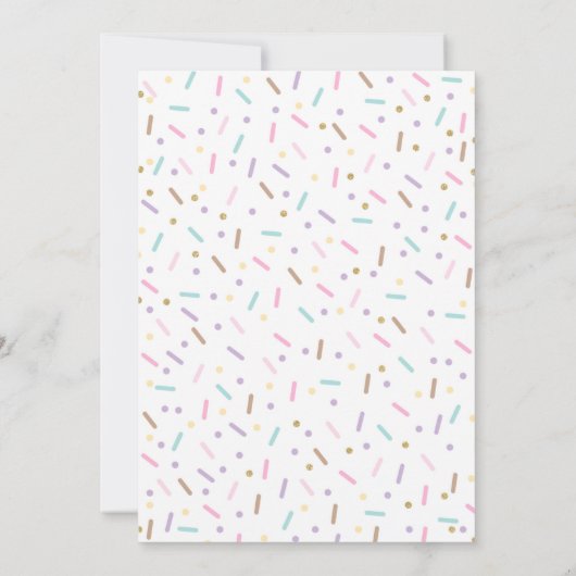 Donut 3e anniversaire Invitation Donut Three is Sw (Dos)