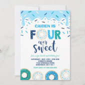 Donut 4 Ever Sweet Invitation Donut 4 Anniversaire (Devant)