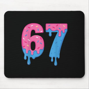Donut 67 Meme Leuk Zes Zeven Spikkels Ontwerp Muismat