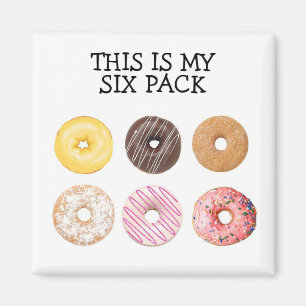 Donut 6 pack magneet