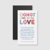 DONUT Abandon Amour Changement de date Plans Carte (Devant / Derrière)