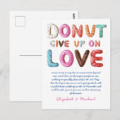 DONUT Abandon Amour Changement de plan Carte de da (Devant / Derrière)