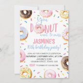 Donut Anniversaire Fête Invitation N'Importe Quel  (Devant)