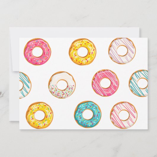 Donut Anniversaire Invitation Sweet ONE (Dos)