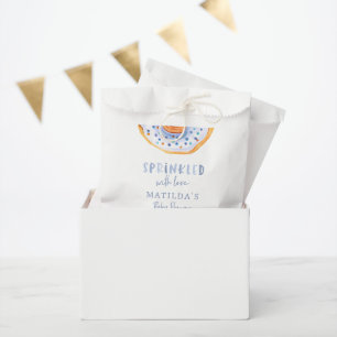 Donut baby shower blauw girly schattig welkom bedankzakje