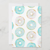 Donut-Baby shower Kaart (Achterkant)