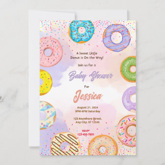 Donut-Baby shower Kaart
