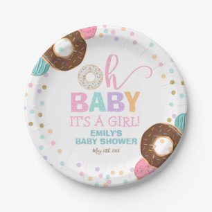 Donut Baby shower Party Paper Bord 7" Donut Party