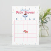 Donut Baby shower Sprinkles Bingo Game Kaart (Staand voorkant)