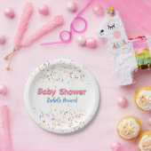 Donut-Baby shower strooit Papieren Bordje (Feest)